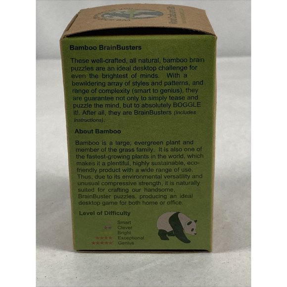 Eco Game Bamboo Brainbuster 3D New!  mini puzzle  2star difficulty level: clever - Picture 6 of 7